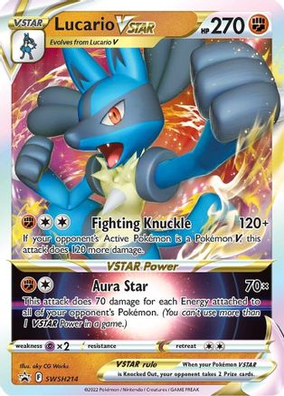 [PKM-R] Lucario VSTAR (SWSH214) [Sword & Shield: Black Star Promos]