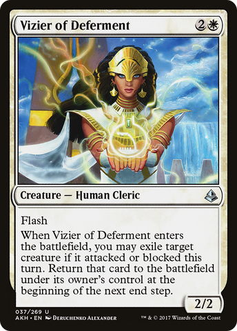{C} Vizier of Deferment [Amonkhet][AKH 037]