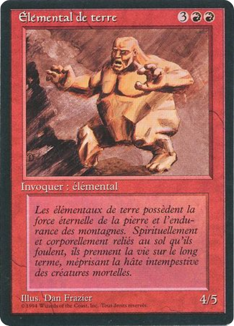{F} Earth Elemental [Foreign Black Border][FBB 3ED 146]