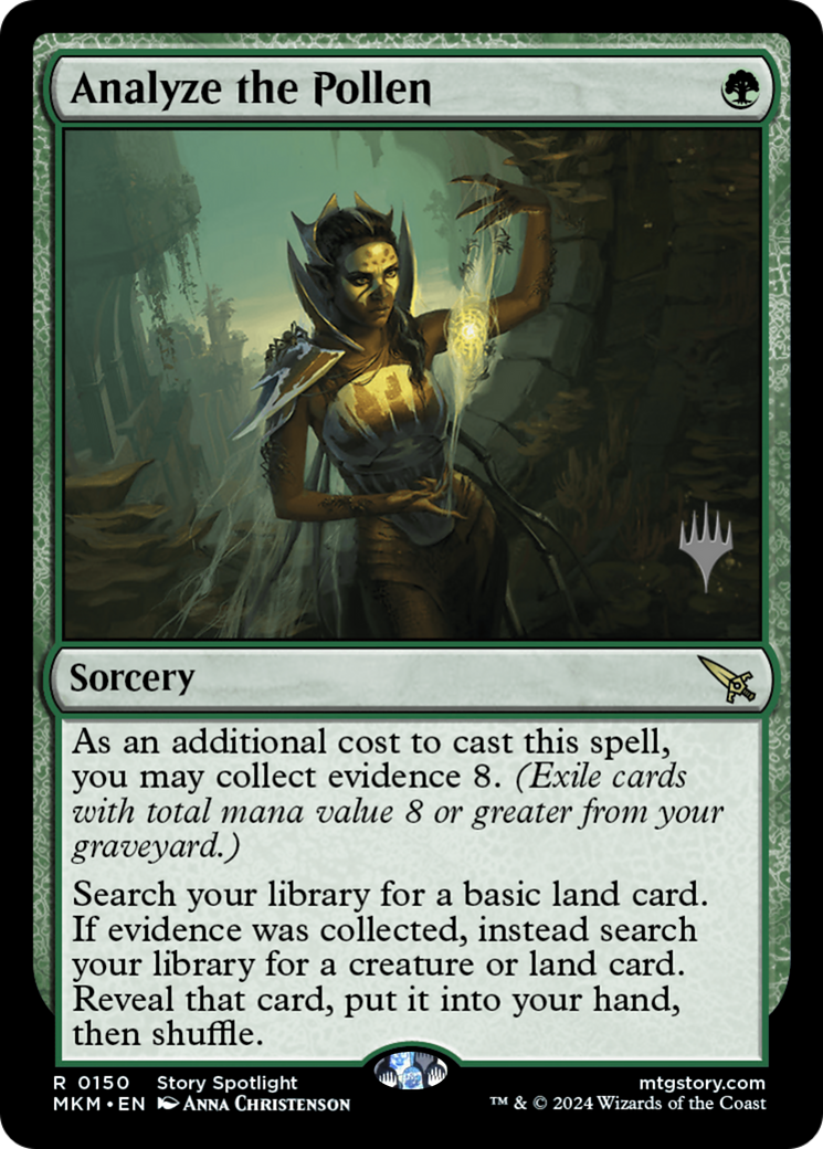 {R} Analyze the Pollen (Promo Pack) [Murders at Karlov Manor Promos][PP MKM 150]