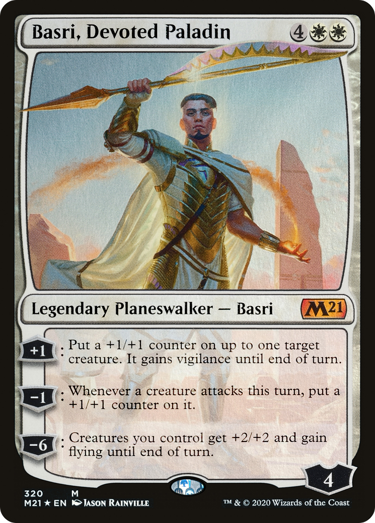 {R} Basri, Devoted Paladin [Core Set 2021][M21 320]