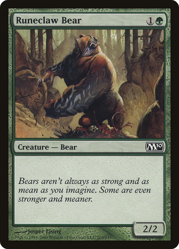 {C} Runeclaw Bear [Magic 2010][M10 203] - Misty Mountain Games