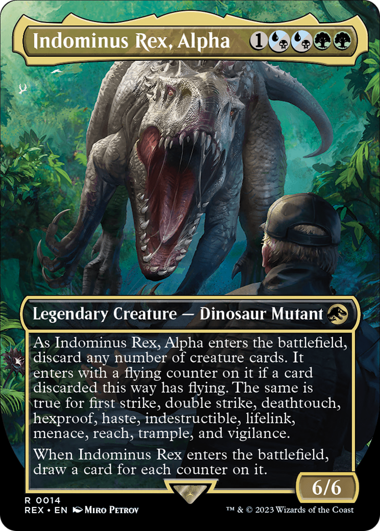 {R} Indominus Rex, Alpha (Borderless) [Jurassic World Collection][REX 014]