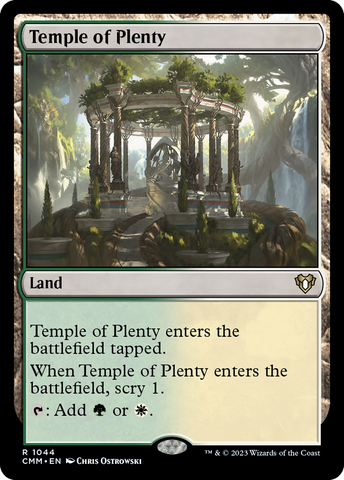 {R} Temple of Plenty [Commander Masters][CMM 1044]