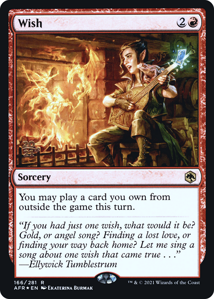 {R} Wish [Dungeons & Dragons: Adventures in the Forgotten Realms Prerelease Promos][PR AFR 166]