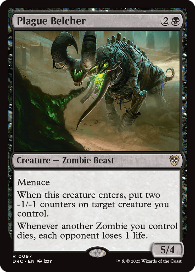 {R} Plague Belcher [Aetherdrift Commander][DRC 097]