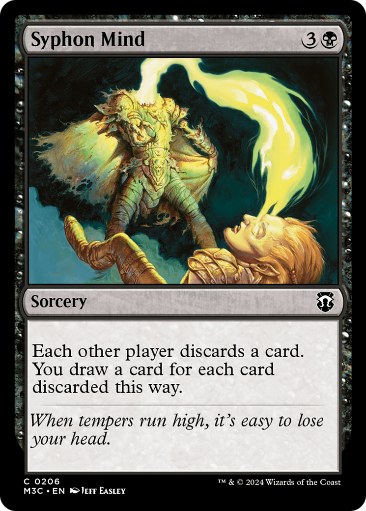 {C} Syphon Mind (Ripple Foil) [Modern Horizons 3 Commander][RPF M3C 206]