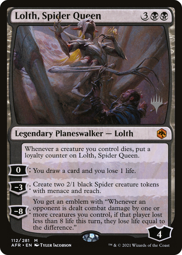 {R} Lolth, Spider Queen (Promo Pack) [Dungeons & Dragons: Adventures in the Forgotten Realms Promos][PP AFR 112]