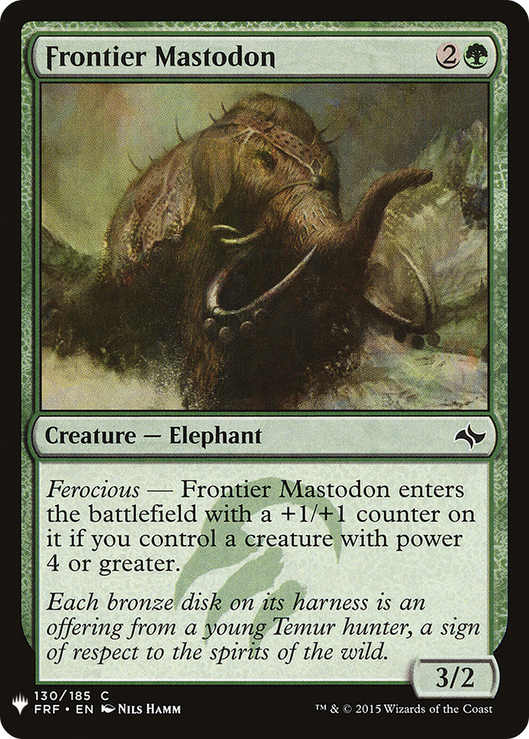 {C} Frontier Mastodon [Mystery Booster][LS FRF 130]