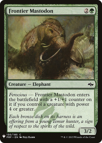 {C} Frontier Mastodon [Mystery Booster][LS FRF 130]