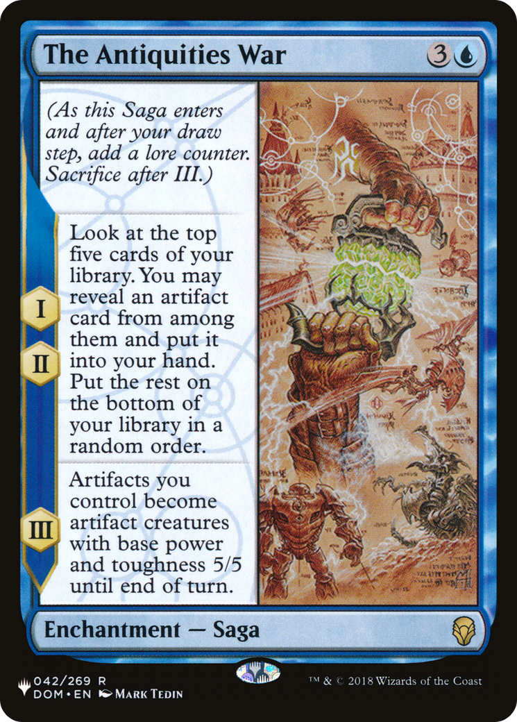 {R} The Antiquities War [LIST DOM-42]