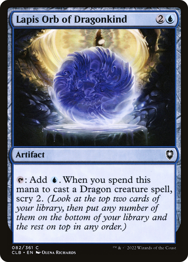 {C} Lapis Orb of Dragonkind [Commander Legends: Battle for Baldur's Gate][CLB 082]