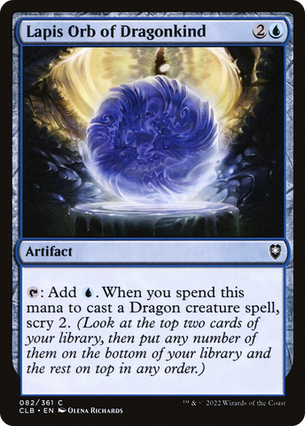 {C} Lapis Orb of Dragonkind [Commander Legends: Battle for Baldur's Gate][CLB 082]