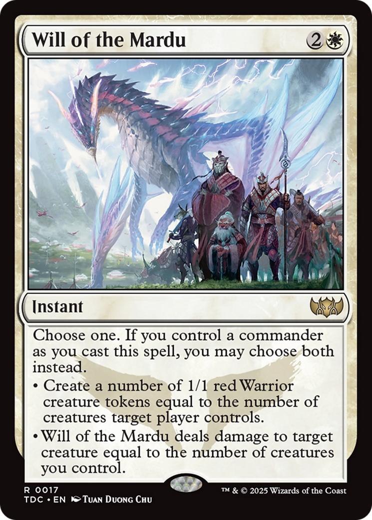 {R} Will of the Mardu [Tarkir: Dragonstorm Commander][TDC 017]