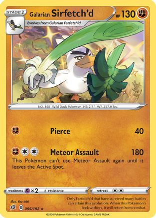 [PKM] Galarian Sirfetch'd (095/192) (Theme Deck Exclusive) [Sword & Shield: Rebel Clash]