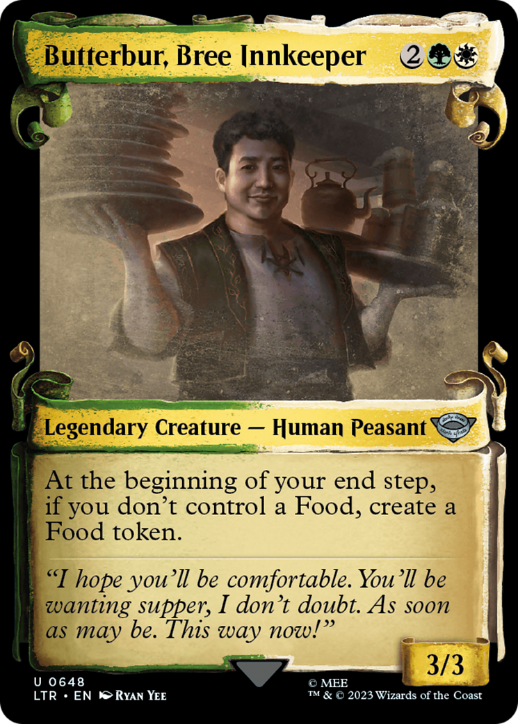 {C} Butterbur, Bree Innkeeper [The Lord of the Rings: Tales of Middle-Earth Showcase Scrolls][LTR 648]