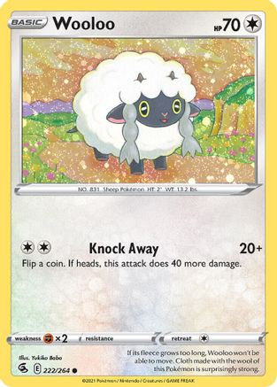 [PKM-C] Wooloo (222/264) (Cosmos Holo) [Sword & Shield: Fusion Strike]