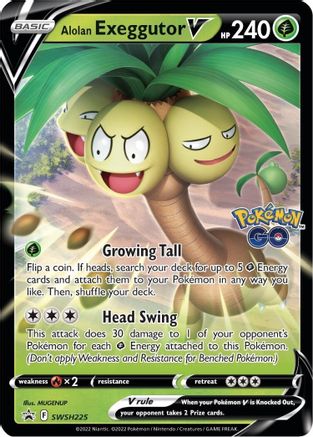 [PKM] Alolan Exeggutor V (SWSH225) [Sword & Shield: Black Star Promos]