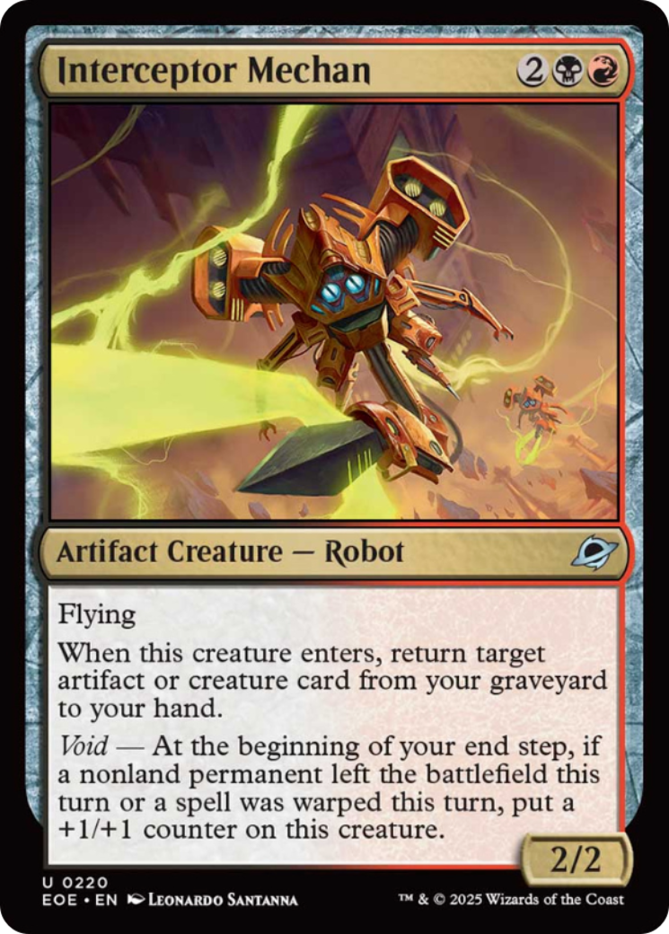{@@ EOE C} Interceptor Mechan [Edge of Eternities][EOE 220]