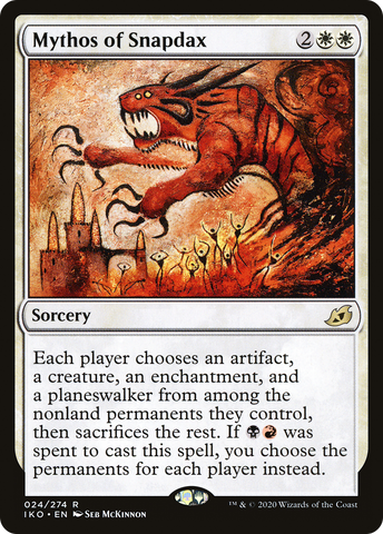 {R} Mythos of Snapdax [Ikoria: Lair of Behemoths][IKO 024]