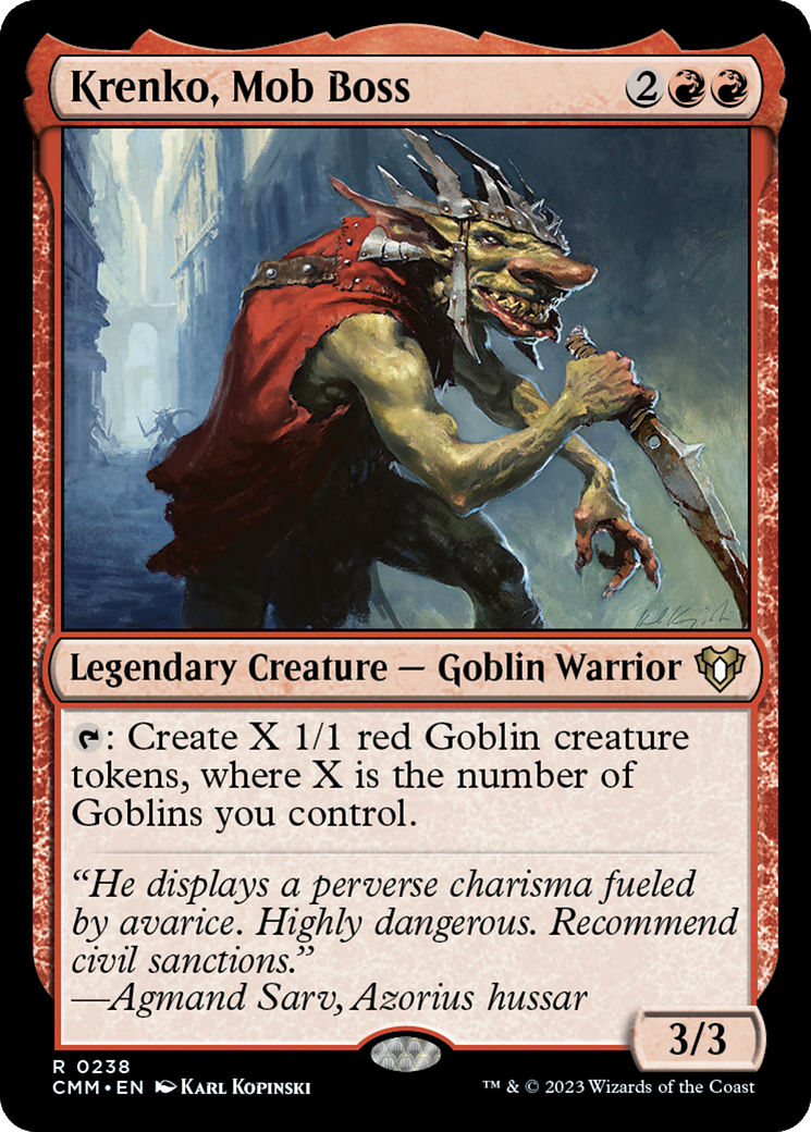 {R} Krenko, Mob Boss [Commander Masters][CMM 238]