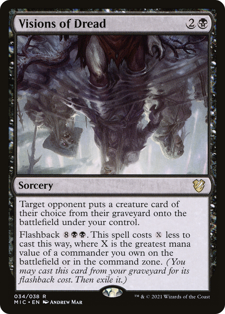 {R} Visions of Dread [Innistrad: Midnight Hunt Commander][MIC 034]
