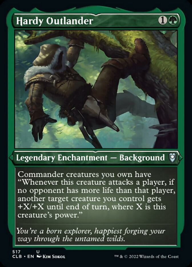 {C} Hardy Outlander (Foil Etched) [Commander Legends: Battle for Baldur's Gate][CLB 517]