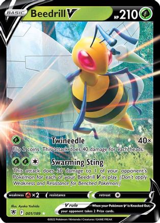 [PKM] Beedrill V (001/189) [Sword & Shield: Astral Radiance]