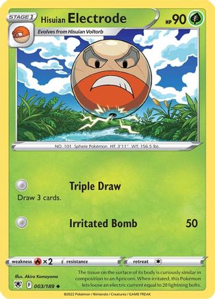 [PKM] Hisuian Electrode (003/189) [Sword & Shield: Astral Radiance]
