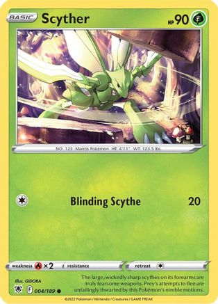 [PKM] Scyther (004/189) [Sword & Shield: Astral Radiance]
