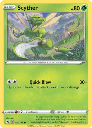 [PKM] Scyther (005/189) [Sword & Shield: Astral Radiance]