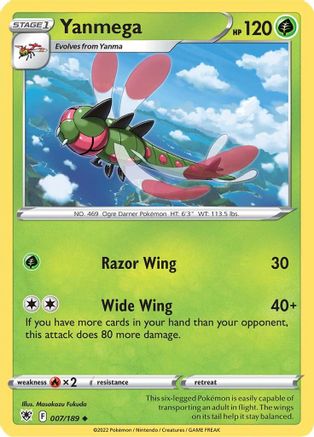 [PKM] Yanmega (007/189) [Sword & Shield: Astral Radiance]