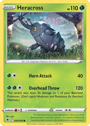 [PKM] Heracross (008/189) [Sword & Shield: Astral Radiance]