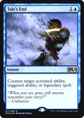{R} Tale's End [Core Set 2020 Prerelease Promos][PR M20 077]