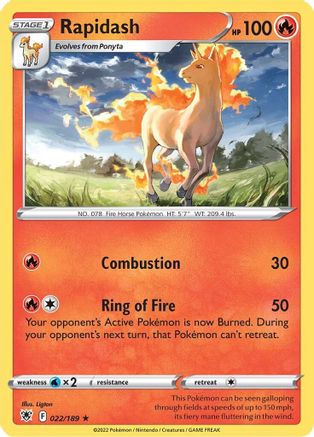 [PKM] Rapidash (022/189) [Sword & Shield: Astral Radiance]