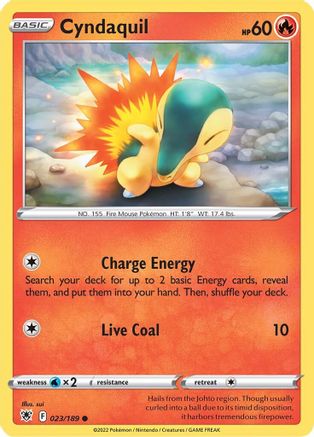 [PKM] Cyndaquil (023/189) [Sword & Shield: Astral Radiance]
