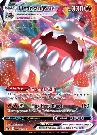 [PKM-R] Heatran VMAX (026/189) [Sword & Shield: Astral Radiance]