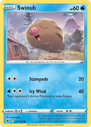 [PKM] Swinub (031/189) [Sword & Shield: Astral Radiance]