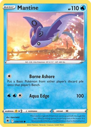 [PKM] Mantine (034/189) [Sword & Shield: Astral Radiance]