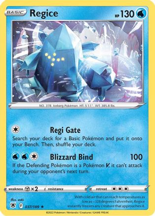 [PKM] Regice (037/189) [Sword & Shield: Astral Radiance]