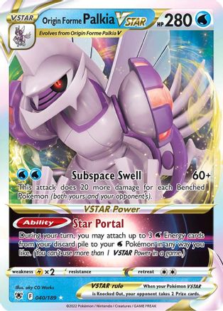 [PKM] Origin Forme Palkia VSTAR (040/189) [Sword & Shield: Astral Radiance]