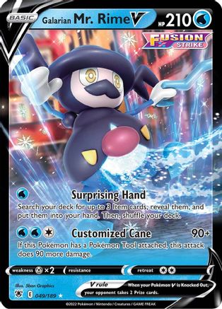 [PKM] Galarian Mr. Rime V (049/189) [Sword & Shield: Astral Radiance]
