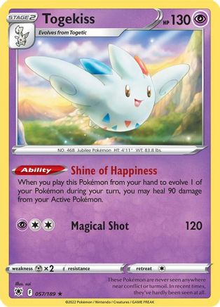[PKM] Togekiss (057/189) [Sword & Shield: Astral Radiance]