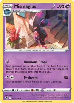 [PKM] Mismagius (059/189) [Sword & Shield: Astral Radiance]