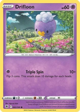 [PKM-C] Drifloon (063/189) [Sword & Shield: Astral Radiance]