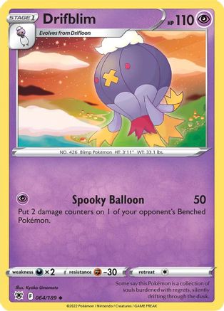 [PKM] Drifblim (064/189) [Sword & Shield: Astral Radiance]