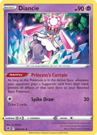 [PKM] Diancie (068/189) [Sword & Shield: Astral Radiance]
