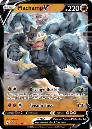 [PKM-R] Machamp V (072/189) [Sword & Shield: Astral Radiance]