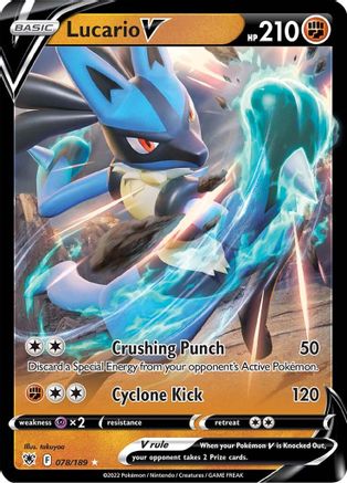 [PKM] Lucario V (078/189) [Sword & Shield: Astral Radiance]