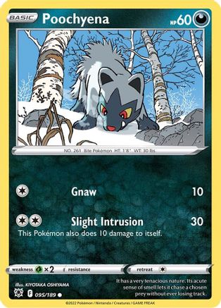 [PKM] Poochyena (095/189) [Sword & Shield: Astral Radiance]